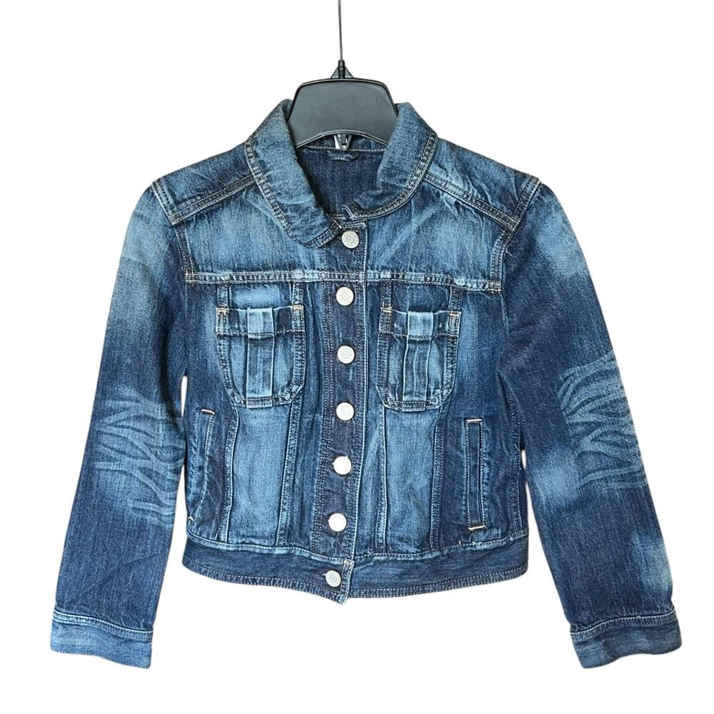 Express Purposely Distressed Jean Jacket